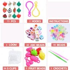 2500  Rubber Band Bracelet Kit Loom Bracelet Making Kit For Kids Rubber Bands
