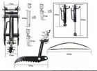For Mini Excavator Small Digger 3-holes Hydraulic Thumb Clip Clamp Attachment