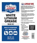 Lucas Oil 10533 White Lithium Grease Nlgi  2 8 Oz Tube