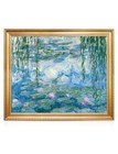 Water Lilies 1916-1919 Claude Monet Solid Wood Framed Canvas Art Print 35  X 29 