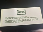Hess 1967 Tank Trailer Insert instruction Card Green White Gas   Oil