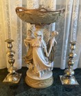 Amazing Royal Dux Centerpiece Art Nouveau 3 Dancing Women Flowing Gowns