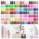 83 Pcs Gel Nail Kit With Uv Light   Drill - 56 Vibrant Colors For Diy Nail Art