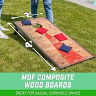Gosports Portable Cornhole Sets  8 Styles     Choose 4 X 4 x2   4 X 2 Ft Rustic 