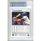 Shawon Dunston Auto 1995 Collectors Choice Se  82 Cubs Signed Card Beckett Slab