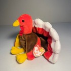 Gobbles The Turkey Beanie Baby Plush 1996 W  Tag Thanksgiving Stuffed Animal Vtg