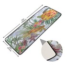 Palm Trees Turtles And Exotic Flowers Runner Area Rug Non Slip Floor Mat For Hal
