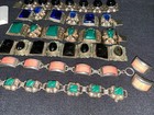 Lot Of Vintage Ethnic Sterling Silver Taxco Mexico Mayan Stone Jewelry 405 Gr