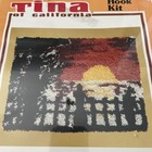 Vintage  sunset  T132 Latch Hook Rug Kit Tina Of California 1981