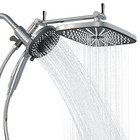 12 Inch Rain Shower Head With Handheld Spray 8 Modes High Pressure Shower Combo