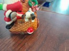 Lustre Fame Ornament 1997 Santa Fishing With Puppy No Box