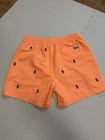 Polo Ralph Lauren Mens Orange Swim Trunk All Over Pony Large Tall Nwot Free Ship