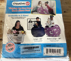 Nib Creative Qt Stuff    n Sit Large 33       Stuffable Storage Beanbag Blue Polka Dot