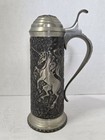 Vintage 1979 Franklin Mint The Lion And Unicorn Pewter Tankard Stein W  Coa