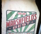 Vintage Marshfield s Best Egg Mash Cloth Feed Sack Bag 21 1 2  Wide X 37  Long