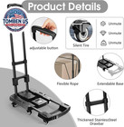 Folding Hand Truck 500lbs  Portable Heavy Duty Dolly Cart  6 Wheels Collapsible
