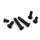 Black Steel Oval Head Semi Tubular Rivets M2 5 M3 M4 M5 M6