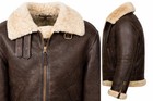 Men s Brown B3 Raf Flight Bomber Aviator Real Sheepskin Shearling Leather Jacket