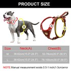 Genuine Leather Dog Harness With Personalized Nameplate Spiked Studded Pitbull
