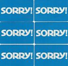 Vintage Sorry 1972 Parker Brothers Board Game Replacement Cards - Pick From List