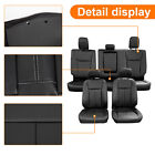 For 2015-2022 Ford F150 Crew Cab Full Set Custom Seat Covers Synthetic Leather