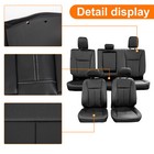 For 2015-2022 Ford F150 Crew Cab Full Set Seat Covers  Leather With Armrest