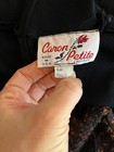 Vintage Caron Petite Size 2 Dress Mixed Fabrics