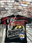 Vintage Men   s Nascar Dale Earnhardt The Black Knight Aop Fruit Of The Loom Sz L