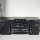 Sony Cfd   460 Boombox Cd     Dual Cassette     Am fm     Graphic Eq  Works Great Vtg