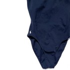 Vintage Ralph Lauren One Piece Swimsuit Womens 12 Navy Blue White Pony