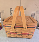 1993 Longaberger Crisco American Baking Celebration Basket Stars   Stripes Combo
