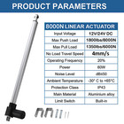 8000n 1800lbs Linear Actuator Motor Heavy Duty 12v 16  20  Controller Optional
