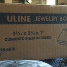 3 1 16 X 2 1 8 X 1  Cotton Filled Mixed Kraft Jewelry Boxes Case 80 Silver white