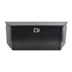 Black Steel 49 x15 x18 5  Truck Tongue Tool Box Trailer Flatbed Storage Toolbox