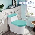 Toilet Tank Cover And Toilet Lid Cover Washable Toilet Cover Set With Elastic