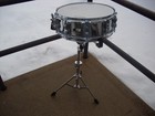 Ludwig Steel Rocker 8lug Snare Drum 80s 5x14 vintage Chrome Black white