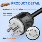 30amp L14 30p L14 30r Male Female Locking Plug And Connector Generator Twist