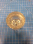 Vintage Clear Glass Shot Glass Heavy Weighted Base Frosted Line Barware 3 Inch