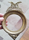 Antique Original 1860s Civil War Period Eagle Picture Frame   Brass   Fantastic