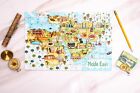 Middle East Map Wooden Jigsaw Puzzle For Children And Adults - 152-piece