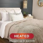 Sunbeam Royal Luxe Mushroom Heated Blanket 12 Heat Settings King