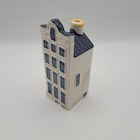 Klm Bols Blue Delft House 67 Bottle Miniature Dutch Ceramic Amsterdam Empty