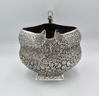 Fine Indian Colonial Solid Silver Kashmiri Cream   Milk Jug C1890 Snake Handles
