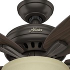 Hunter Fan 52 In Premier Bronze Indoor Ceiling Fan With Light Kit And Pull Chain