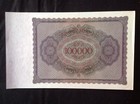 February 1923 German Reichsbanknote 100000 Mark  d0601 Series  Paper Money