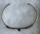 Vintage Pauline Begay Sterling Silver Navajo Dine Leaf Turquoise Cuff Bracelet