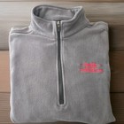 Coca-cola Consolidated Employee Company Soft Shell Gray Oobe Jacket Sz L Euc