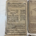 Vintage Butterick Transfer Embroidery Patterns Lot Of 4 Patterns - Blue And Yell