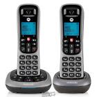 Motorola Digital Cordless Answering Phone System Base And 2 Handsets Cd4012 