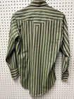 Wrangler Men   s L Shirt Vtg Stripe Western Permanent Press Long Tails Usa Made